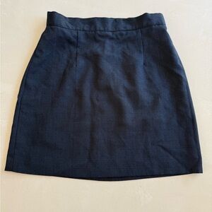 Vintage 90s Byer Too Blue Checkered Print Mini Skirt 8